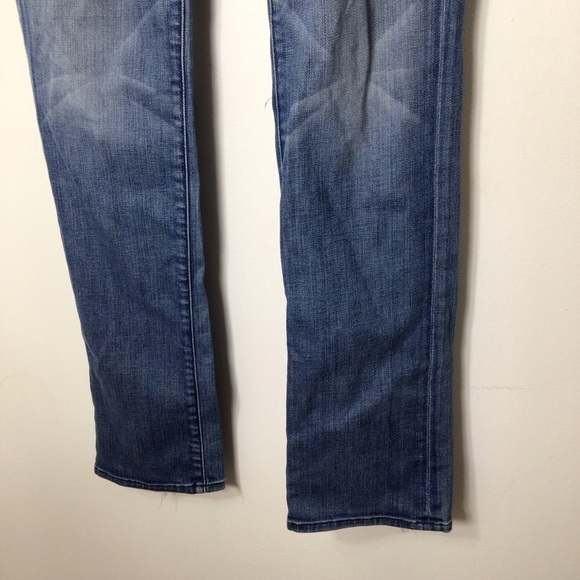 7 for all mankind jeans women 30 blue straight - Picture 4 of 12